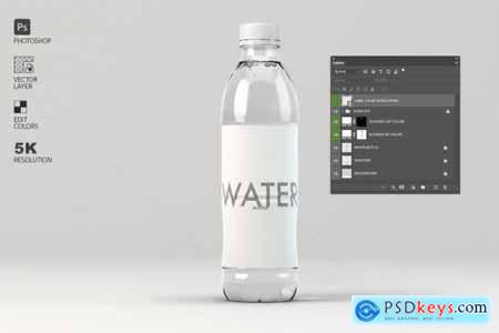 Modern Water Bottle Mockup 4578812