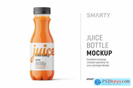 Carrot juice bottle mockup 4825987