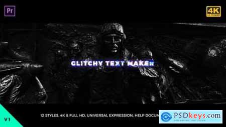 Glitchy Text Maker Mogrt 21841910