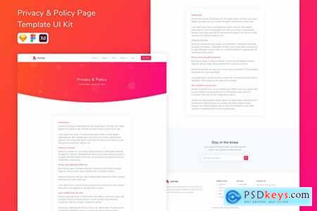 Privacy & Policy Page Template UI Kit