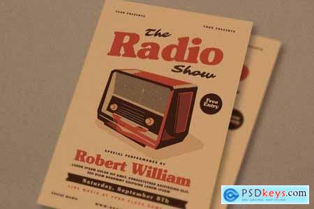 Vintage Radio Event Flyer