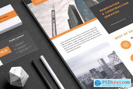 POLO Construction Flyer & Business Card