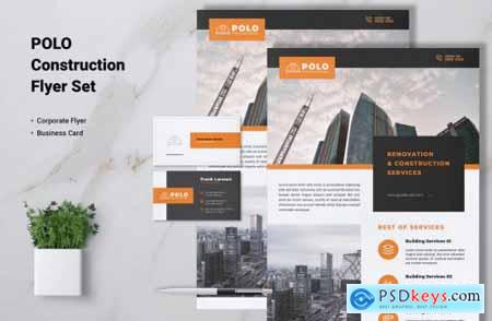 POLO Construction Flyer & Business Card