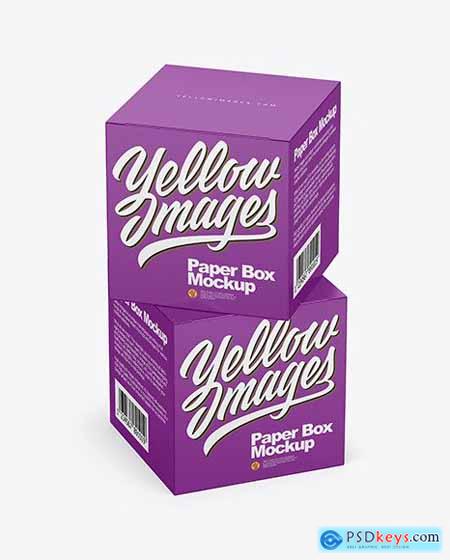 Two Paper Boxes Mockup 53526