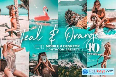 10 Teal & Orange Mobile Presets 5142981