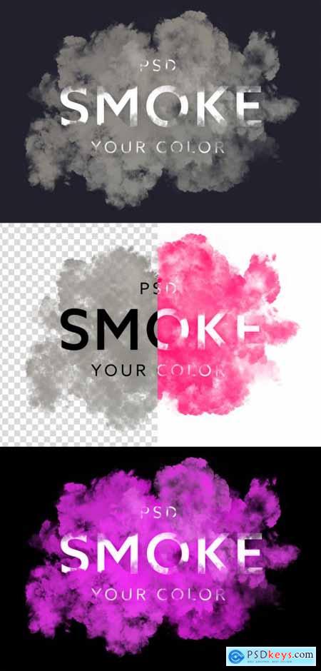 Smoke Text Effect Mockup 363640541