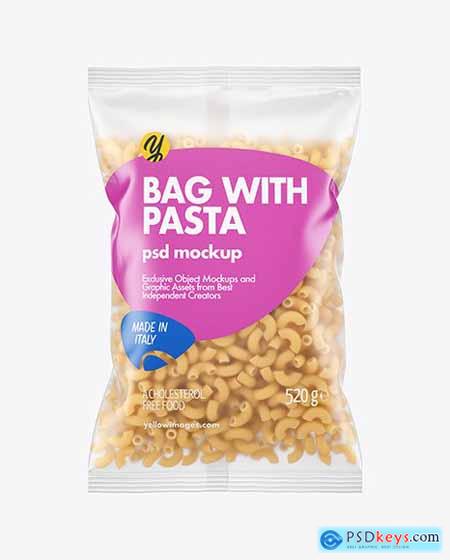 Matte Plastic Bag With Chifferini Pasta 63419