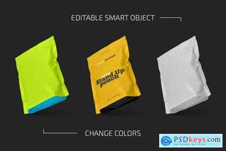 Matte Stand-Up Pouch Mockup Set 5158450