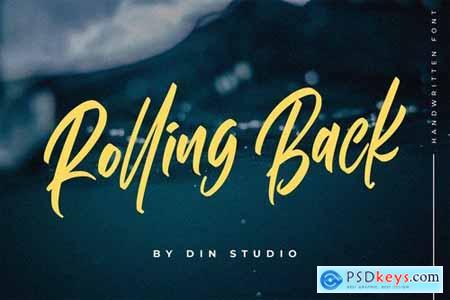 Rolling Back- Casual Font
