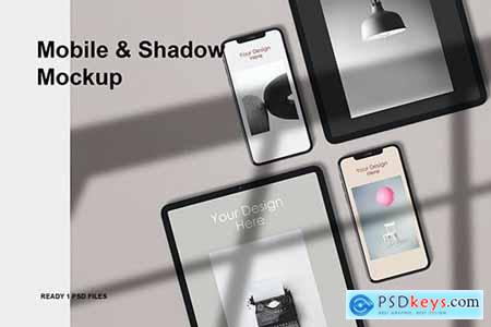 Mobile & shadow Mockup