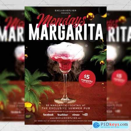 Margarita Mondays Flyer - Club A5 Template