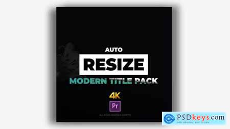 Auto Resize Modern Title Pack 21889861