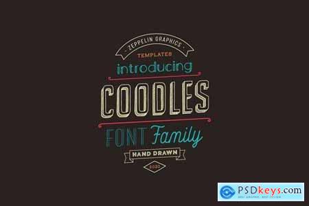 Coodles Hand Drawn Font Family 4855574