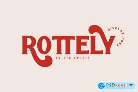ROTTELY - DISPLAY FONT 3816596