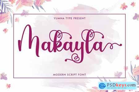 Makayla - Beautiful Script Font