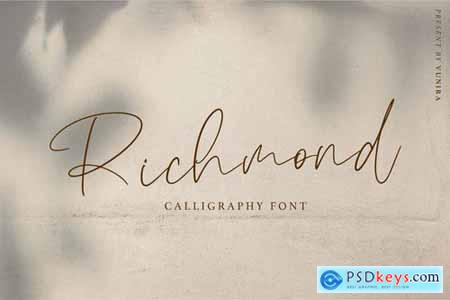 Richmond Calligraphy Font