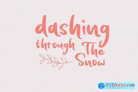 Snowing - Handwritten Font