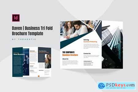 Daven - Business Tri-Fold Brochure Template