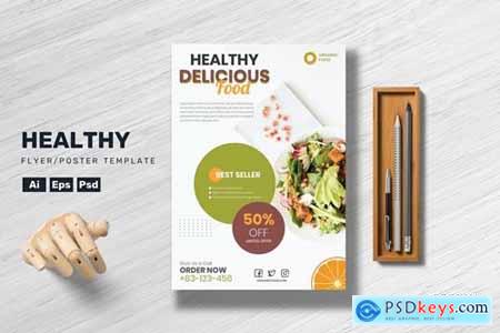 Healthy Food - Flyer Template