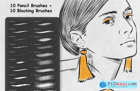 Sketcher Brushes - Procreate Brush