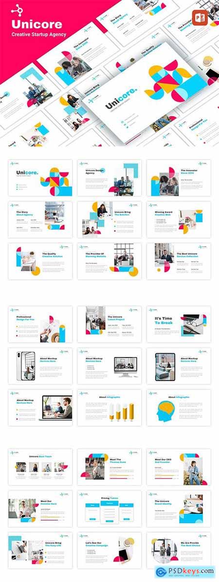 Unicore - Creative Startup PowerPoint Template