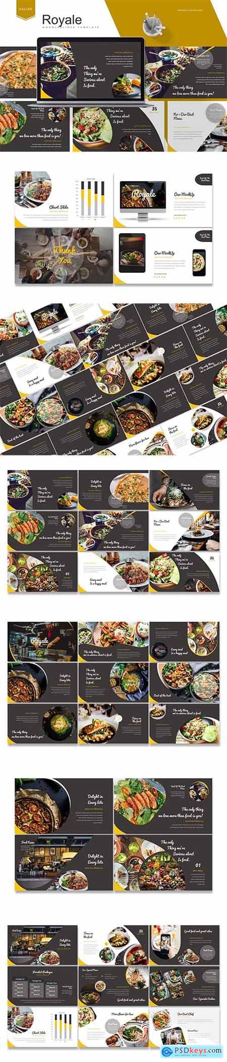 Royale - Food Keynote and Google Slides Templates