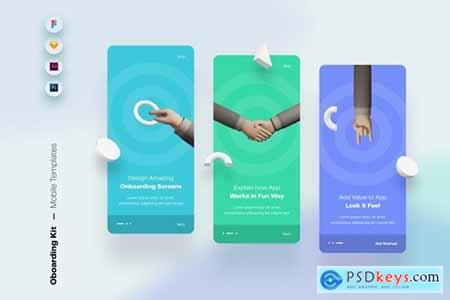 Onboarding Mobile App UI Screens & Templates
