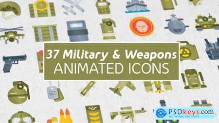 37 Military & Weapons Icons 27022105