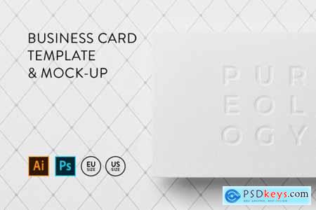 Business card Template & Mock-up #4