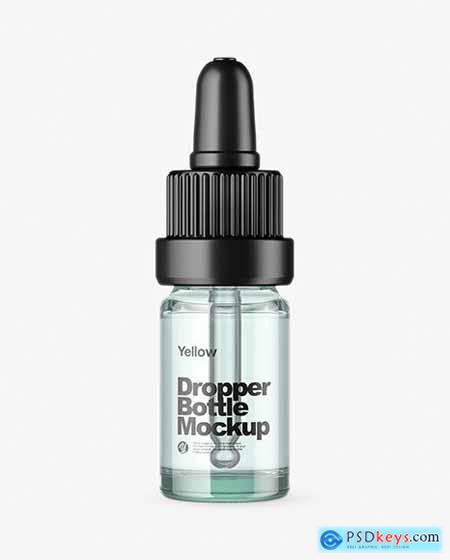 Clear Glass Dropper Bottle Mockup 63916