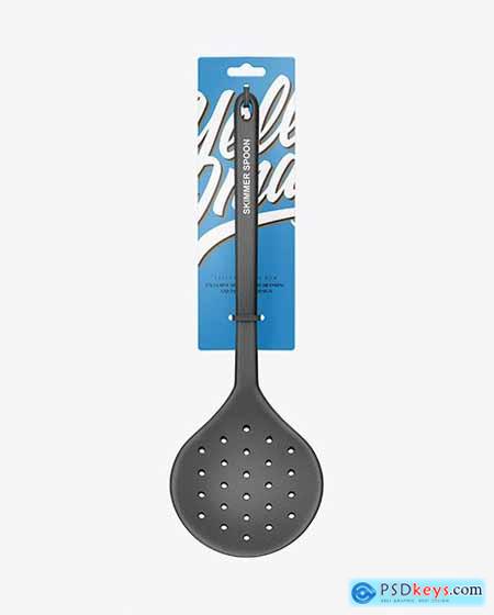 Plastic Kitchen Skimmer Spoon Mockup 63848