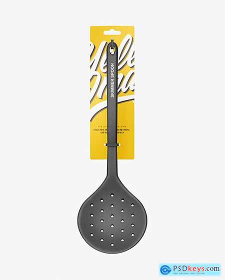 Plastic Kitchen Skimmer Spoon Mockup 63848
