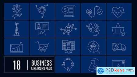 Business Line Icons 26180849
