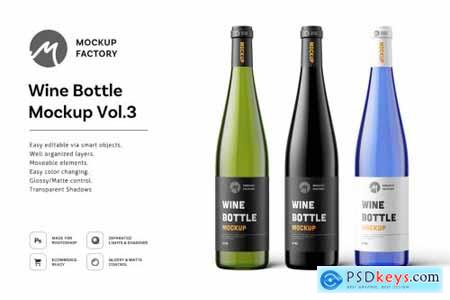 Wine Bottle Mockup Vol.3 4795148