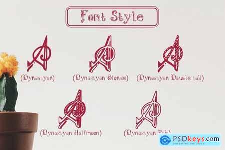 Dynastyan - 5 Font styles 5116330