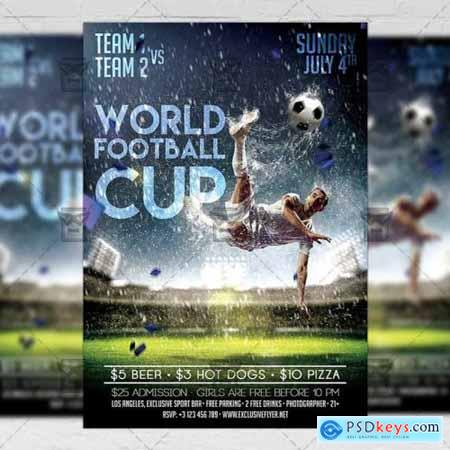 World Football Cup Flyer - Sport A5 Template