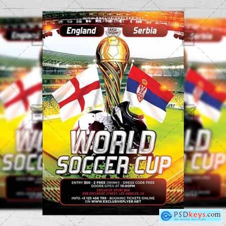 World Soccer Cup Flyer  Sport A5 Template