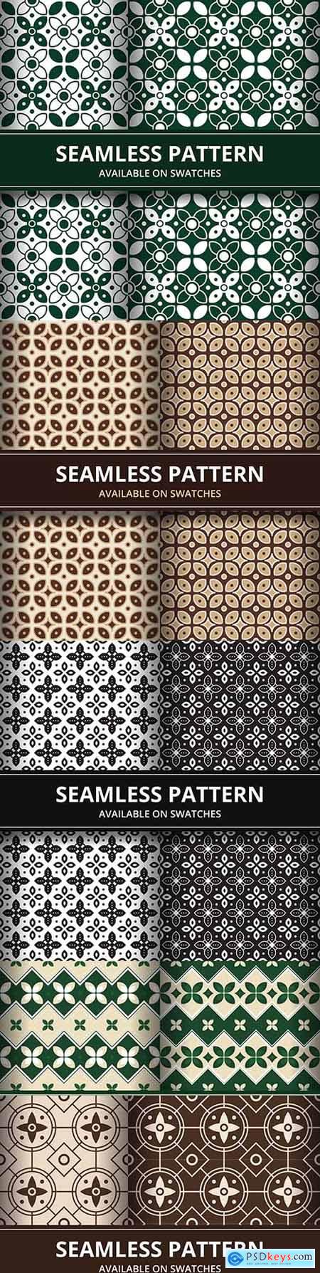 Elegant traditional batik seamless pattern classic motif