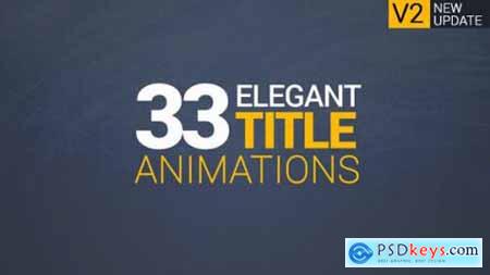 33 Elegant Title Animations 13502318