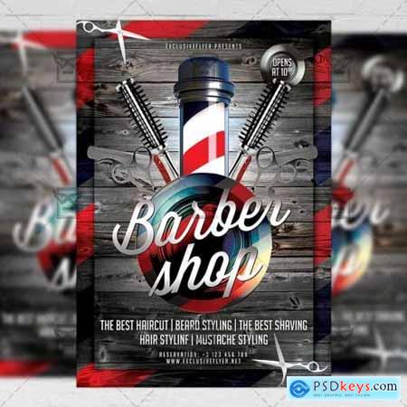 Barber Shop Flyer - Business A5 Template