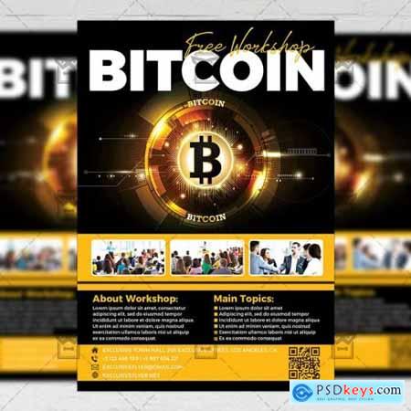 Bitcoin Workshop Flyer  Business A5 Template