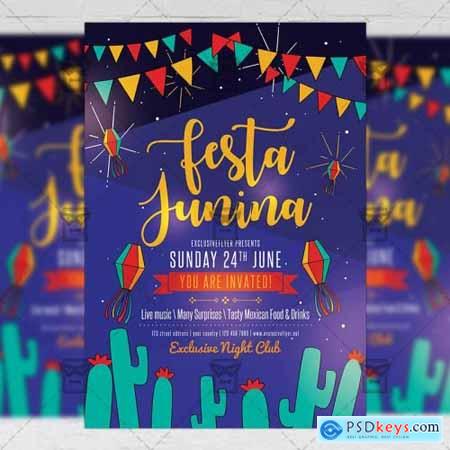 Festa Junina Flyer - Seasonal A5 Template
