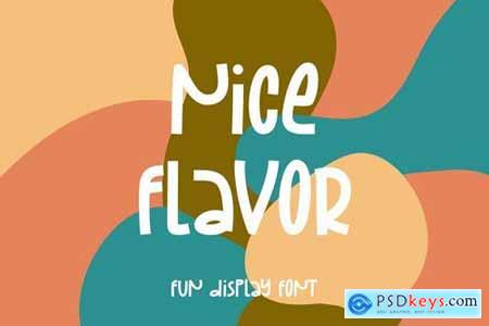 Nice Flavor - Fun Display Font