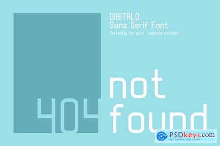 digitalo - digital font