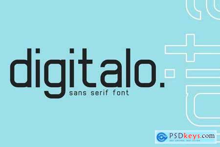 digitalo - digital font
