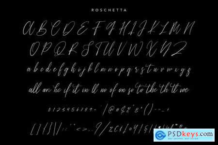 Roschetta Script Handmade Calligraphy Signature