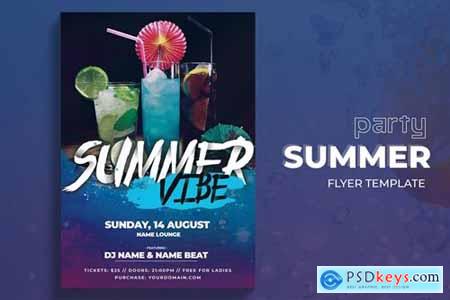 Summer Vibes Party Flyer Template