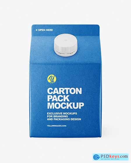 Kraft Carton Package Mockup 64073