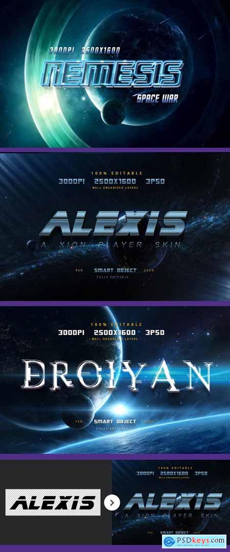 Sci-fi Game Styles - Space Trip Text Effects-Planet Photoshop Text Effects 27491759