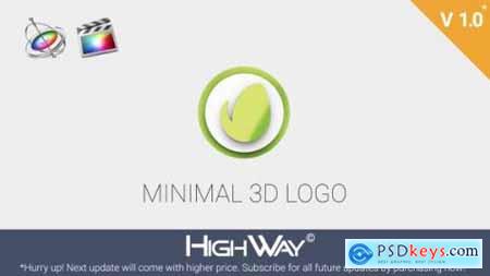 Minimal 3D Logo Reveal Apple Motion & FCPX 21373283